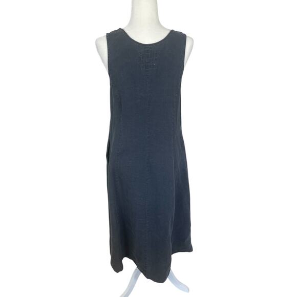 Malvin I love Linen Midi Dress Washed Gray Sz Medium Boho Minimalist Effortless - Picture 6 of 10